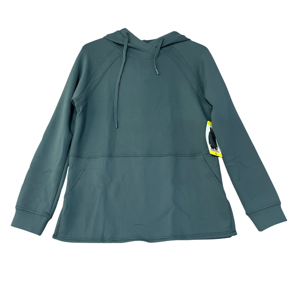 NWT 32 Degrees Heat Hoodie Women's Small Blue Polyester Spandex Pullove